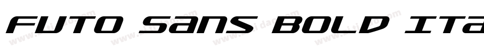 Futo Sans Bold Itali字体转换